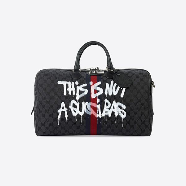 バレンシアガ*ハッカー プロジェクト 偽物 グラフィティ ミディアム キャンバス ダッフルバッグ 6801242104T1169